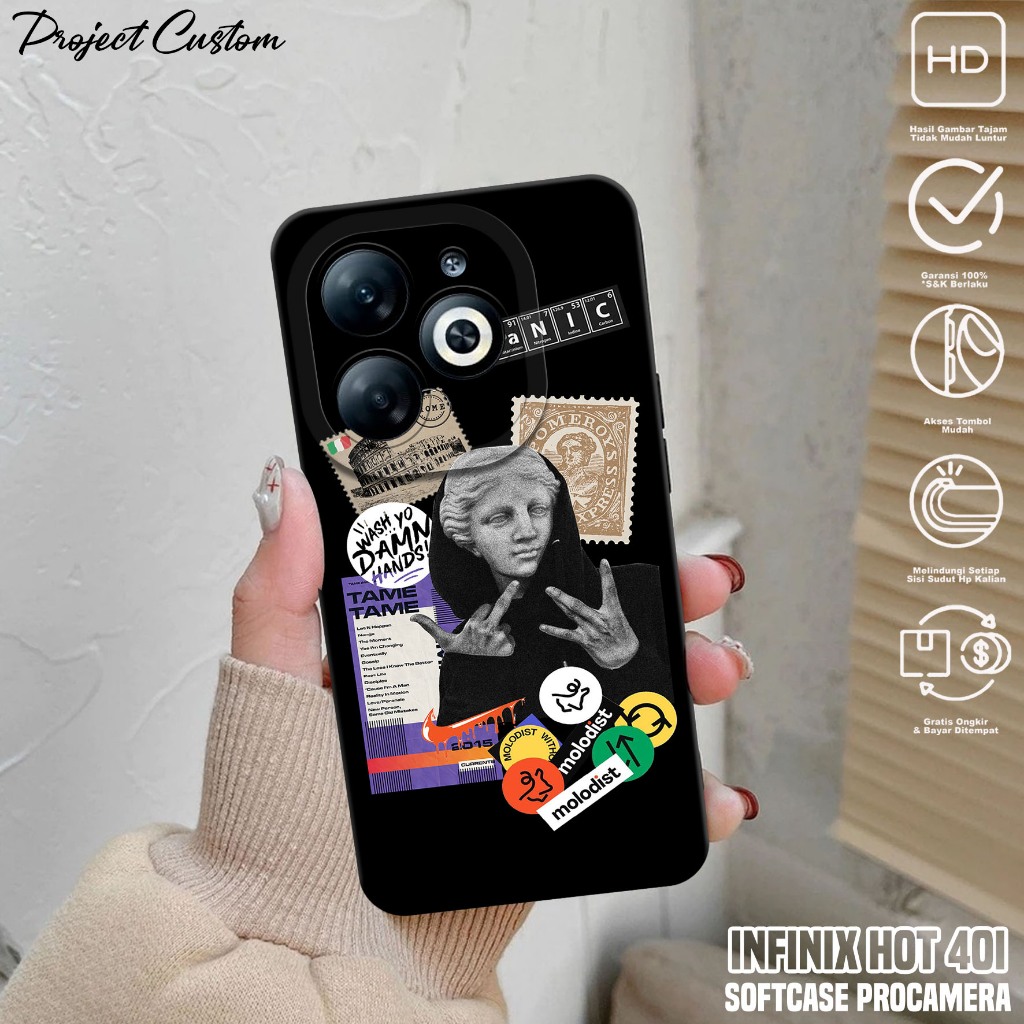 Case INFINIX HOT 40i - Casing Hp INFINIX HOT 40i ( Estetik ) Silikon Hp INFINIX HOT 40i - Softcase H