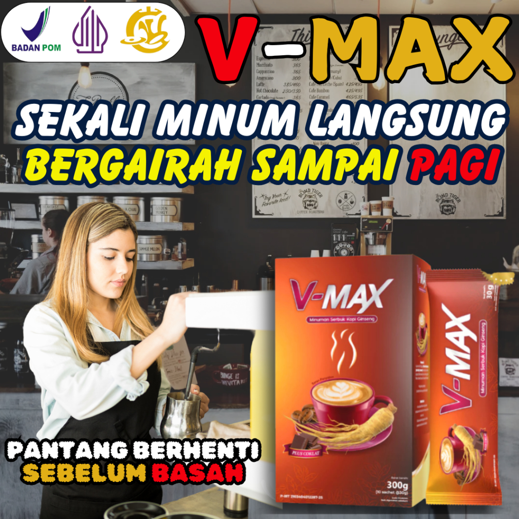 

Kopi VMAX Penambah Gairah Stamina Wanita Tahanlama Original 100% Bpom