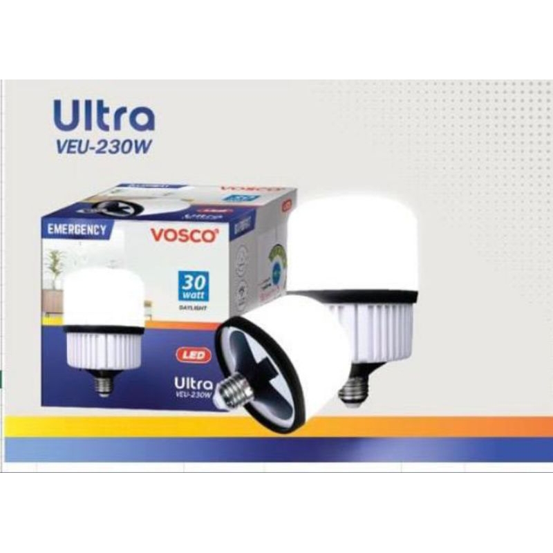 LAMPU BERGARANSI LED Emergency Vosco Ultra 30Watt