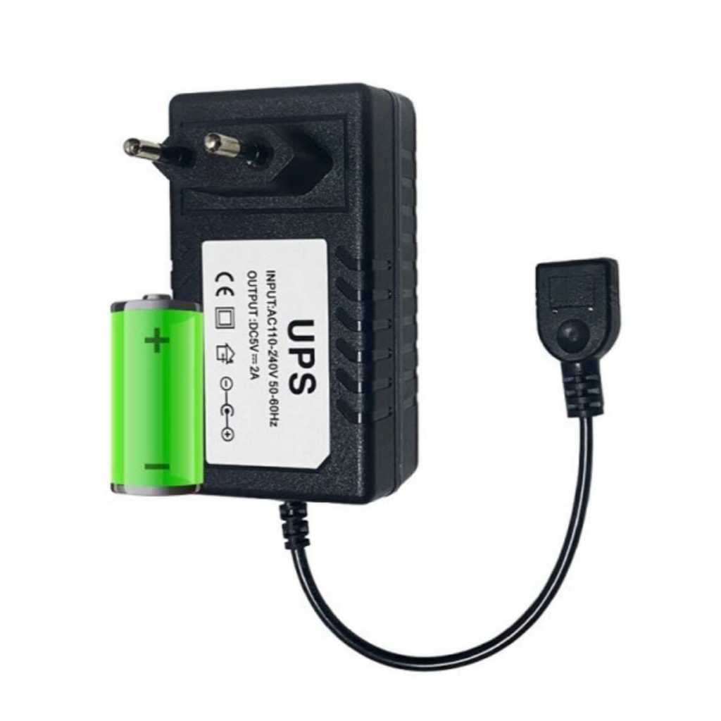 UPS Mini 5V 2A USB Travel Adaptor Cctv Baterai Internal