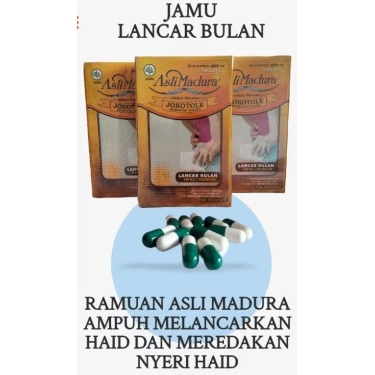 jamu Lancar Bulan , nifas, Jokotole isi 24 kapsul