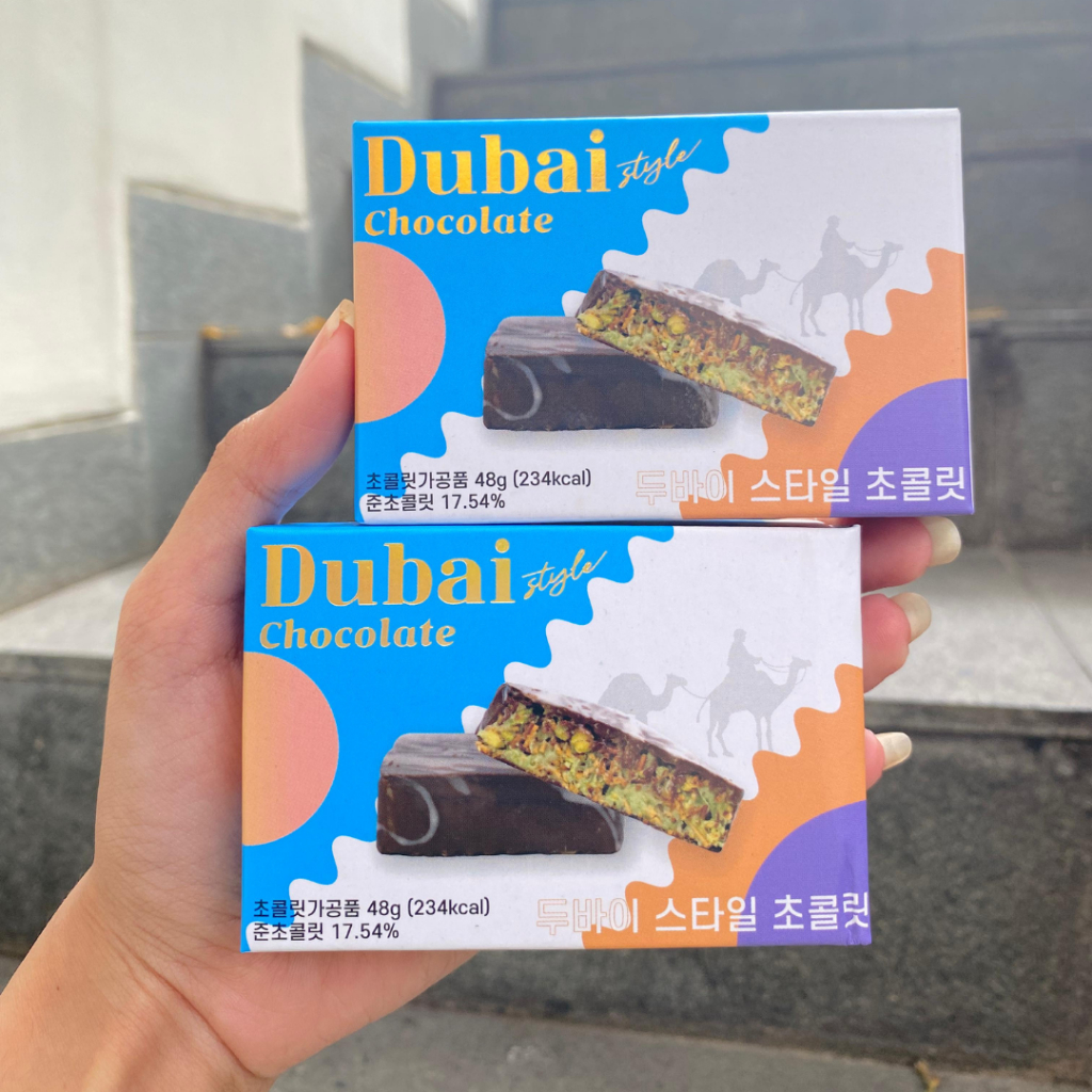 

Dubai Style Chocolate 48g / Korean Dubai Chocolate / Coklat Dubai