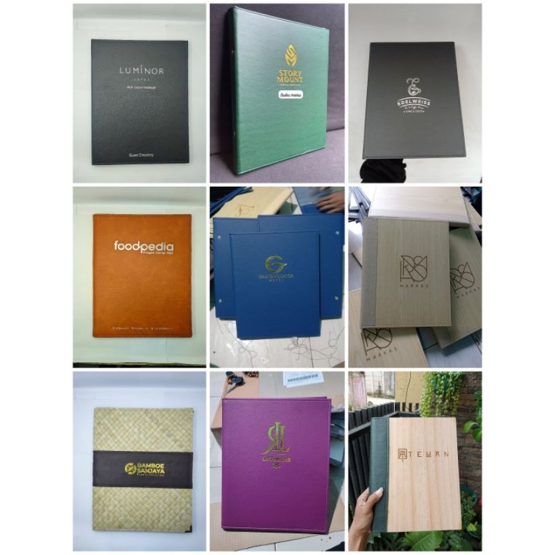 

a3 custom buku menu cafe,resto,hotel,kedai,dll.