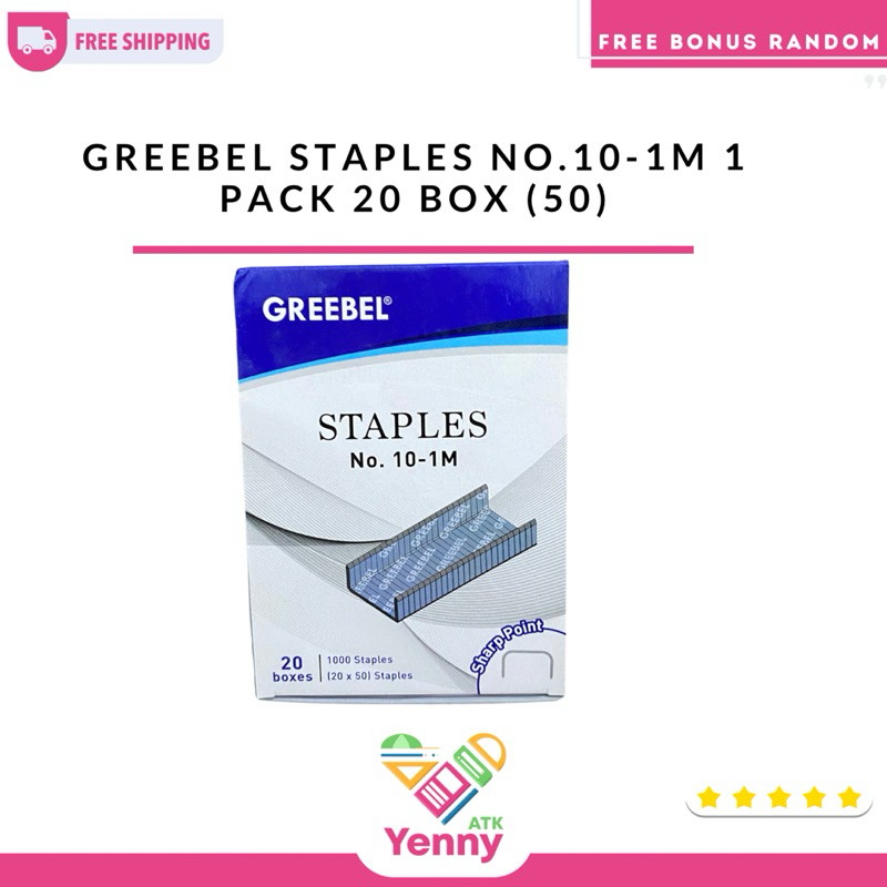 

Refill Stapler Staples Greebel No.10-1M | Staples Greebel 1 Pack 20 (50) | Staples Greebel 1000 Staples