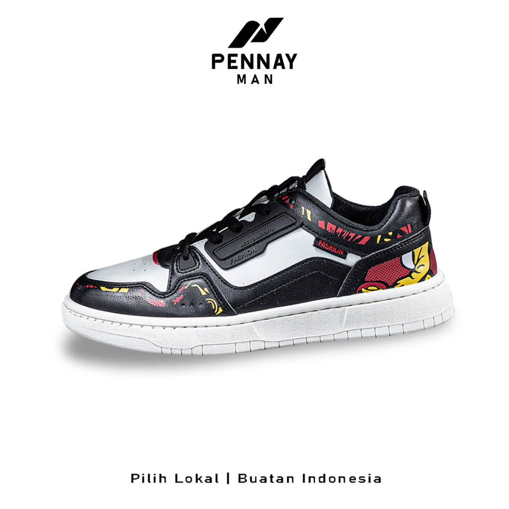 Pennay Man Sepatu Sneakers Pria Kasual Sepatu Cowok Kekinian Stylish, Ringan & Anti Slip VANDLZ-1201