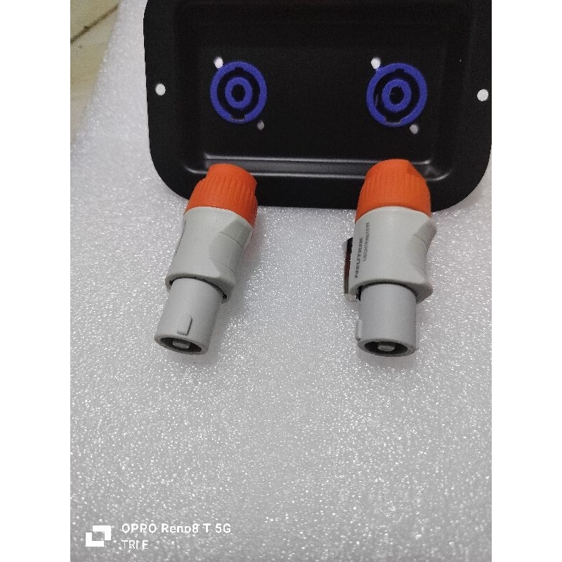 SATU SET JACK SPEAKON NEUTRIK SOKET SPEAKON+PLAT SPEAKON