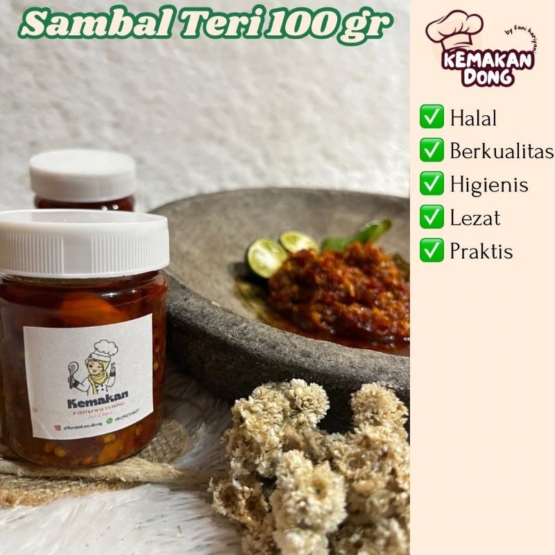 

KEMAKAN - Sambal Teri Medan 100gr