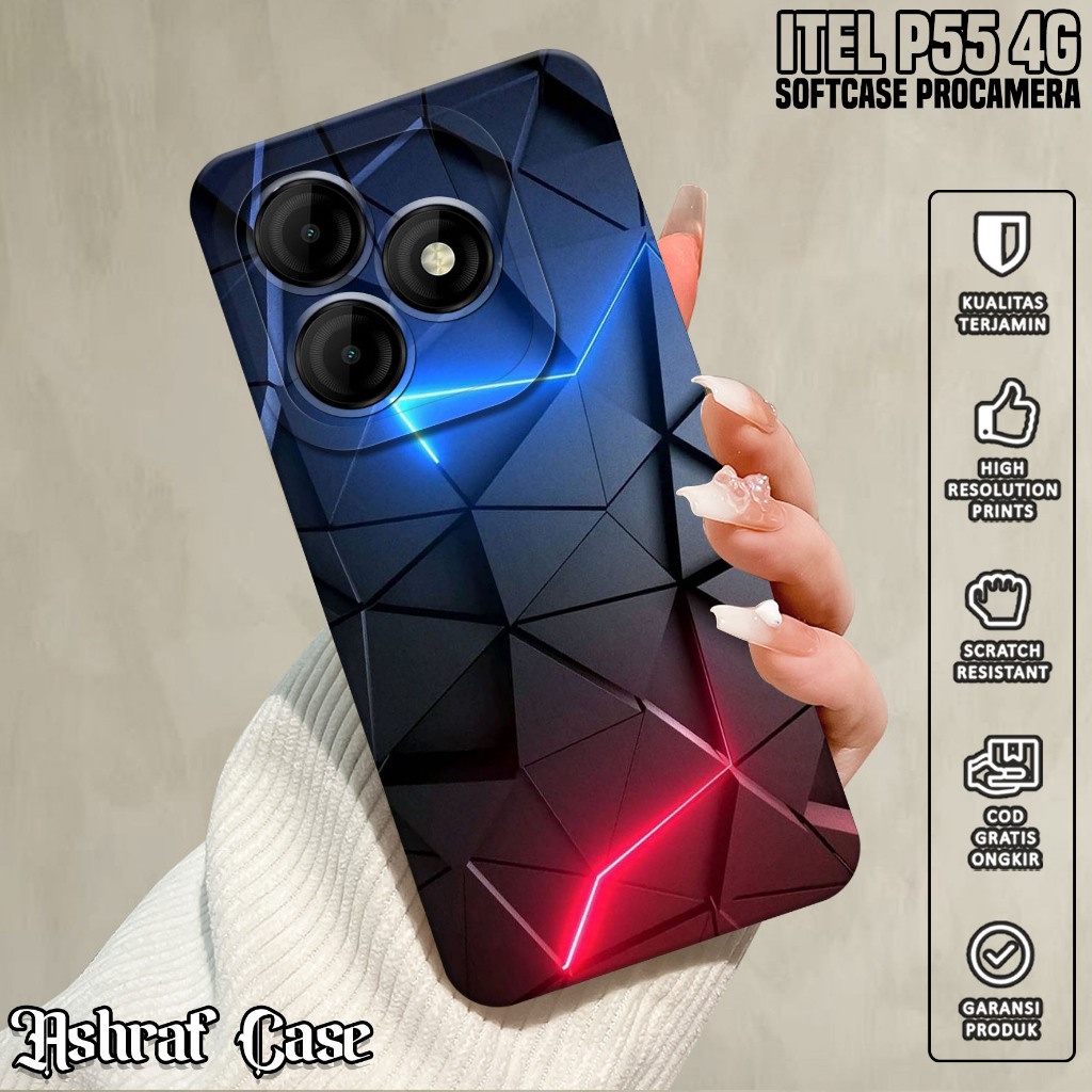 Casing ITEL P55 4G - Casing Hp ITEL P55 4G ( ASBT ) Silikon Hp ITEL P55 4G - Softcase Hp ITEL P55 4G