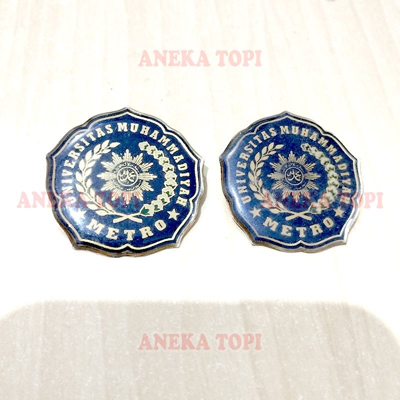 Pin Bros Logo Universitas Muhammadiyah Lencana Logo Custom - Aneka Topi