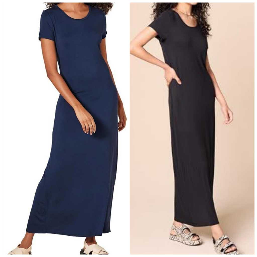 Dress Amazon Essentials Women's Short-Sleeve Maxi Dress