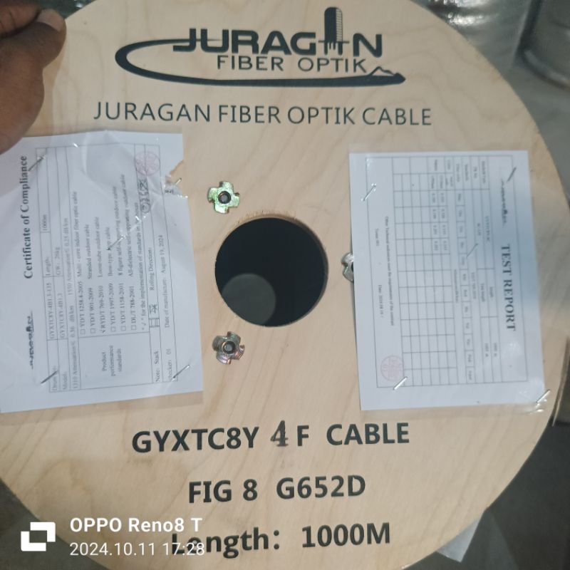 kabel 4 core fig 8 1km / kabel fig 8 4 core / kabel FO 4 core FIG 8