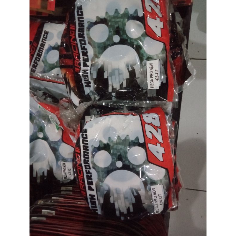 GEAR GIR BELAKANG MEGAPRO NEW GL PRO VERZA CB150 428 41 42 43 44 TDR ORIGINAL