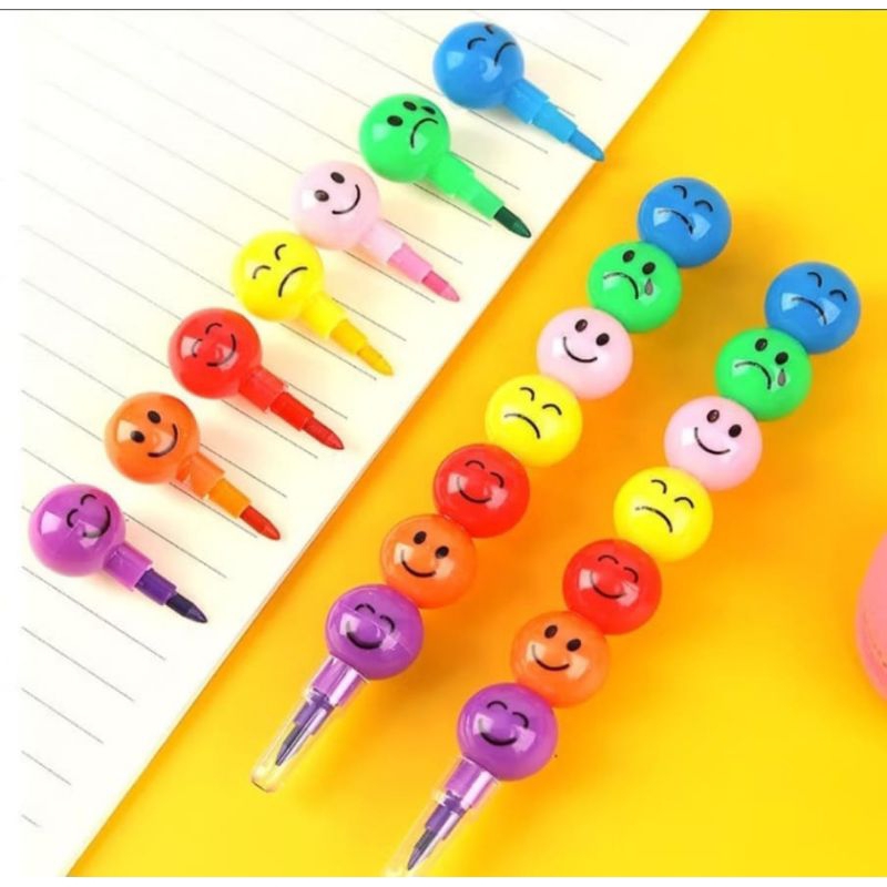 

Pensil Warna Rainbow 1 set isi 7 Warna / Pensil Warna Susun Lucu