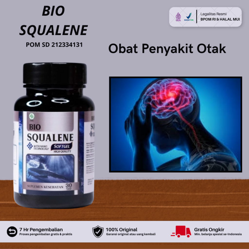 Bio Squalene - Obat Penyakit Otak, Obat Untuk Atasi Ataxia, Obat Skizofrenia, Obat Abses Otak, Obat 