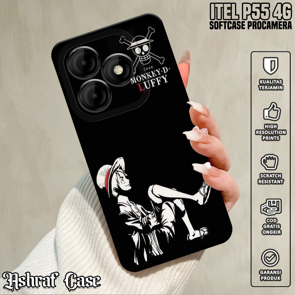 Casing ITEL P55 4G - Casing Hp ITEL P55 4G ( OP ) Silikon Hp ITEL P55 4G - Softcase Hp ITEL P55 4G -