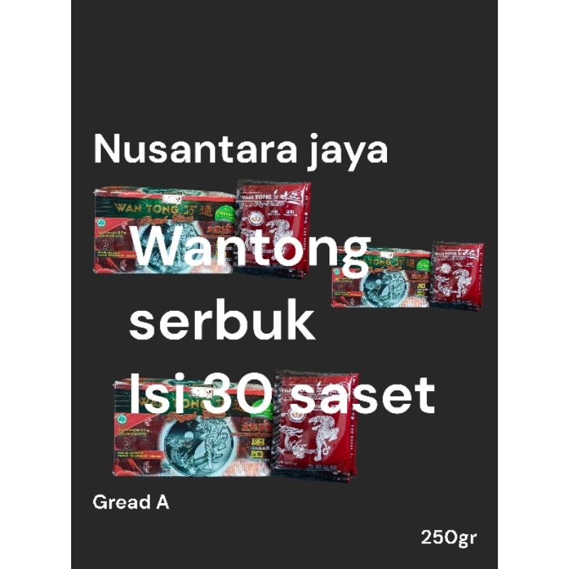 

bubuk minuman isi 30 saset original greadA wan tiong