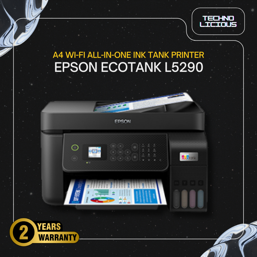 Printer EPSON EcoTank L5290 A4 WiFi- L5290 Ink Tank Printer with ADF