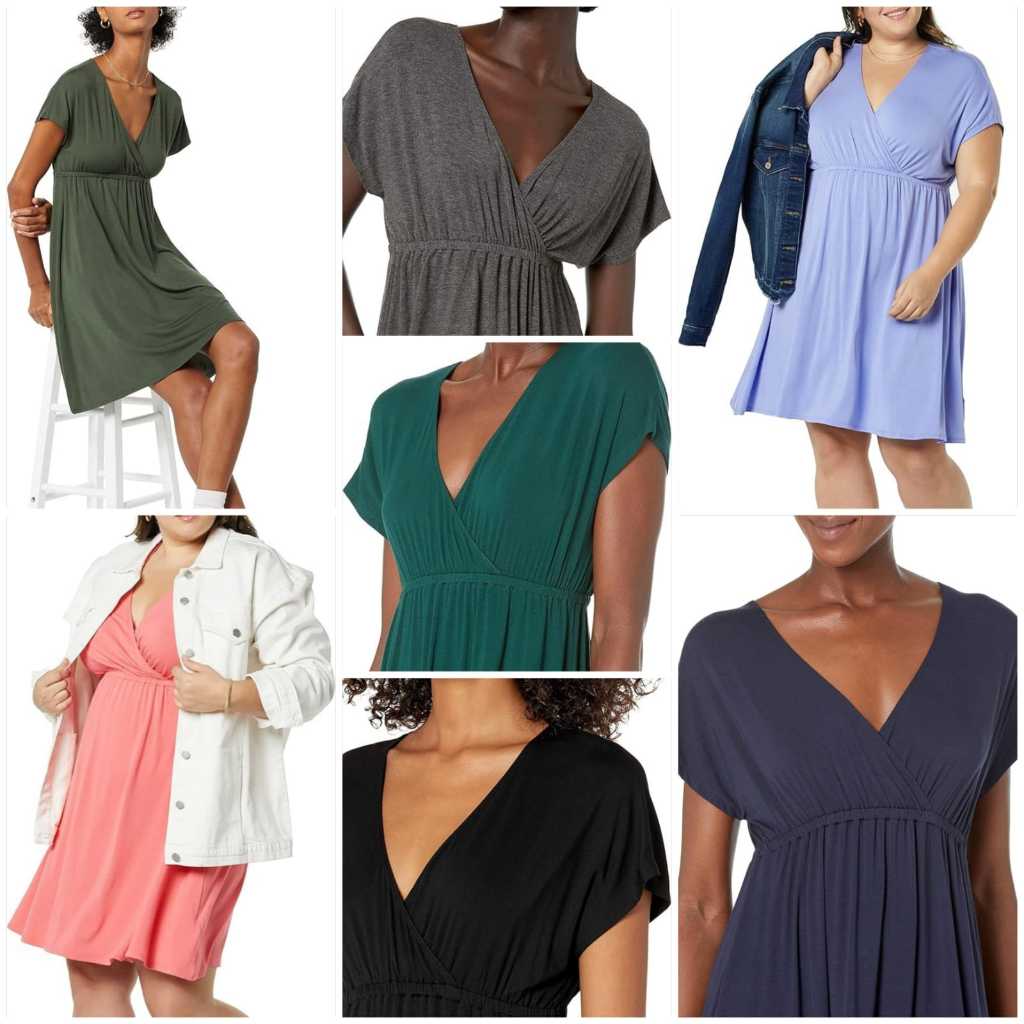 Dress Amazon Essentials Women's Surplice Dress