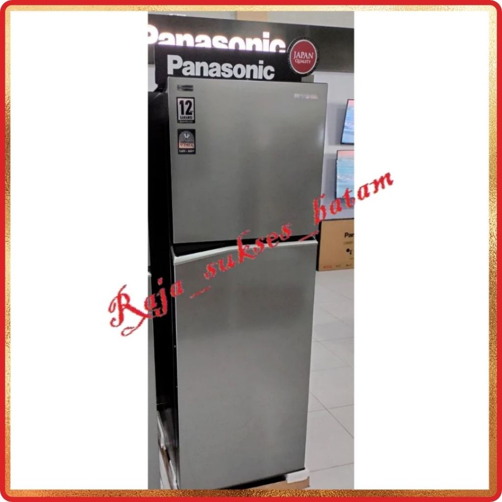 PANASONIC Kulkas 2 Pintu Top Freezer + Inverter [246 L] - NR-BB250V-H KHUSUS BATAM