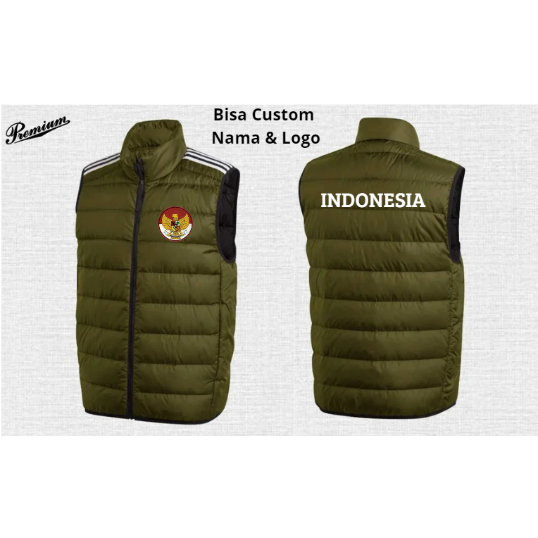 Rompi Vest Logo Garuda Indonesia | Vest Rompi Outdoor Logo Garuda | Rompi Pria | Rompi Vest Komunita