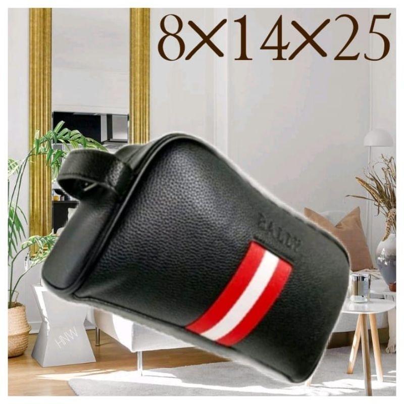 BALLY POUCH TAS TANGAN HANDBAG PRIA WANITA IMPORT