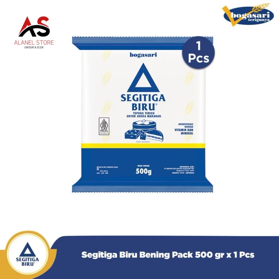

Tepung Segitiga Biru Bening Pack 500 gr