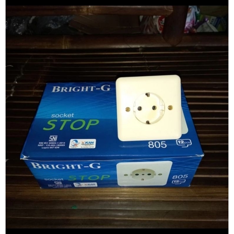stop kontak ib tanam bright g harga grosir dalam tembok