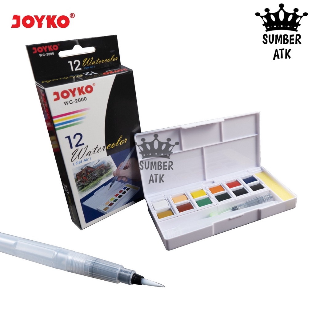 

KODE H14K Waterlor Cat Air Joyko WC2 12 Colors Warna