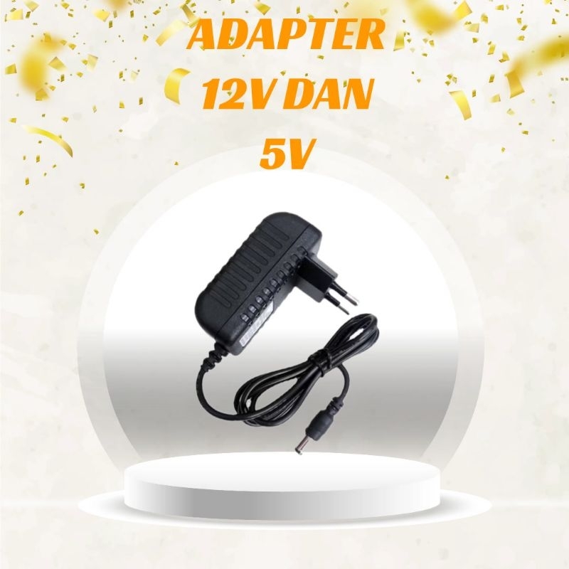 adapter 12V 2A dan 5V 2A