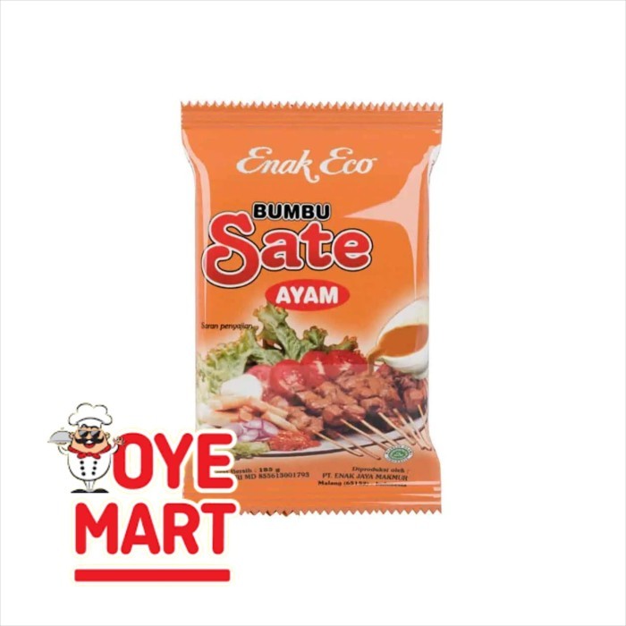 

ENAK ECO BUMBU SATE AYAM 185GR / BUMBU INSTAN