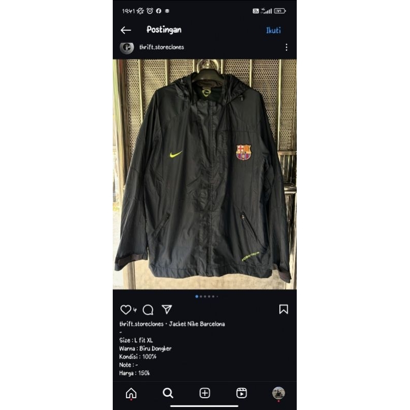 jaket nike Barcelona