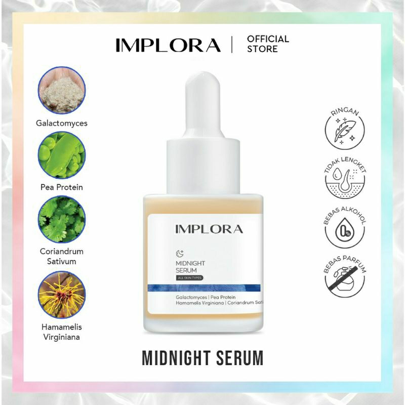 Implora Midnight Serum / Implora Serum Wajah / Serum Wajah pencerah Implora BPOM