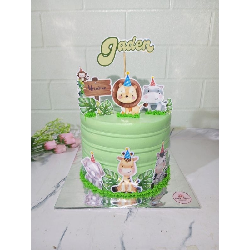 

kue ulangtahun safari 16cm