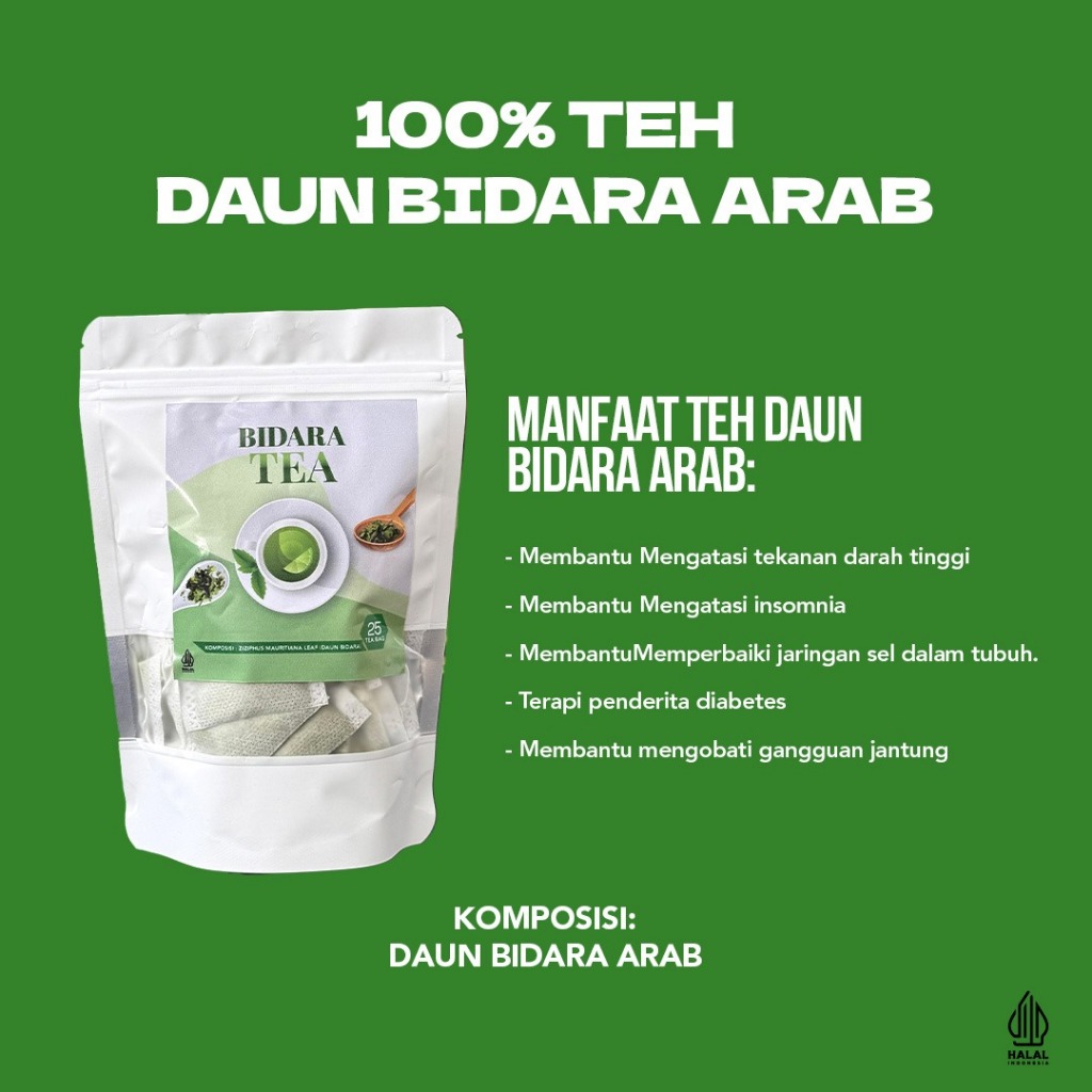 

Teh Celup Daun Bidara Arab Ruqyah Isi 25 Tea Bag