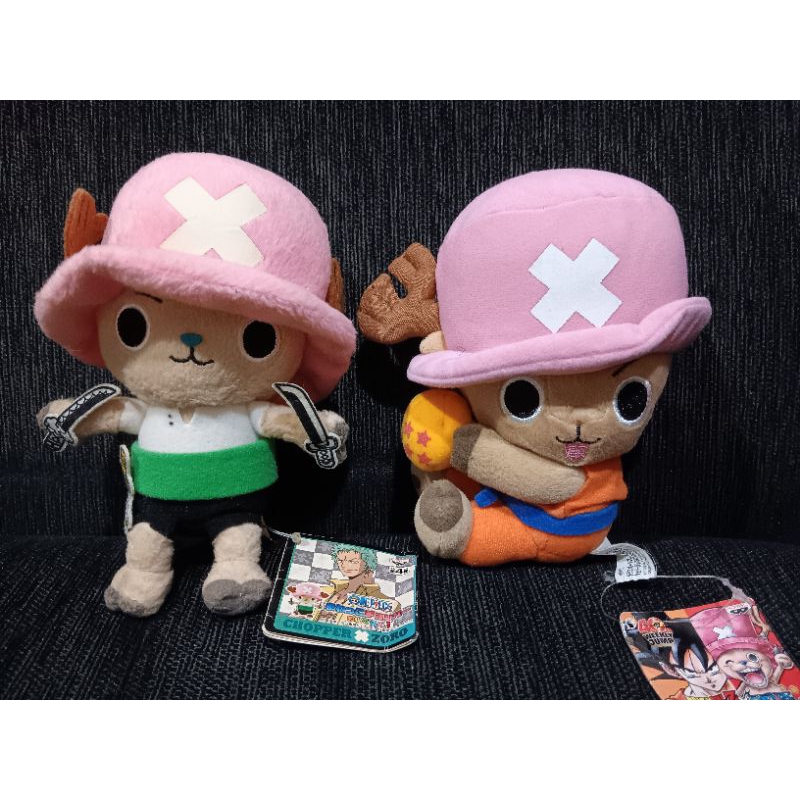 [READY] Boneka Chopper kostum one piece Zoro & Dragon Ball plush One Piece boneka one piece chopper 