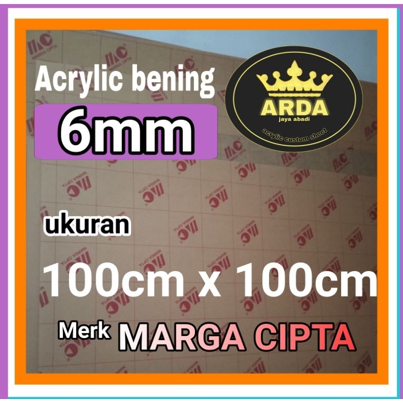 

Akrilik 6mm bening 100 x 100 acrylic clear akrilik termurah lembaran akrilik marga cipta