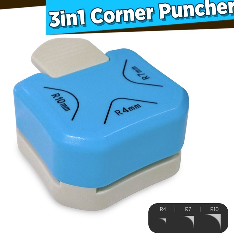

Murah Terupdate 3 IN 1 Corner Puncher Pemotong Sudut Corner Puncher Rounder Pemotong Ujung Kertas Plastik pembolong kertas