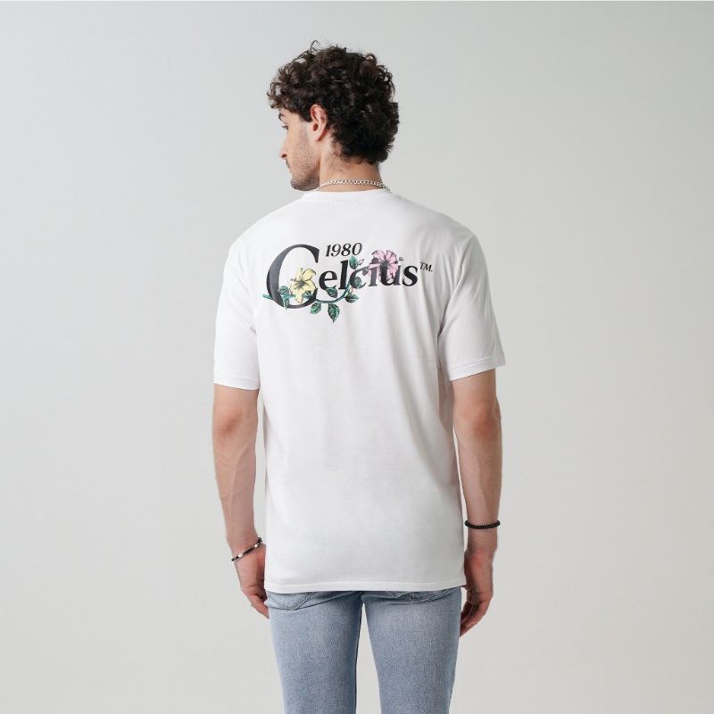 [HOT][COD] KAOS CELCIUS FLOWER EST 1980 PUTIH PRIA/WANITA