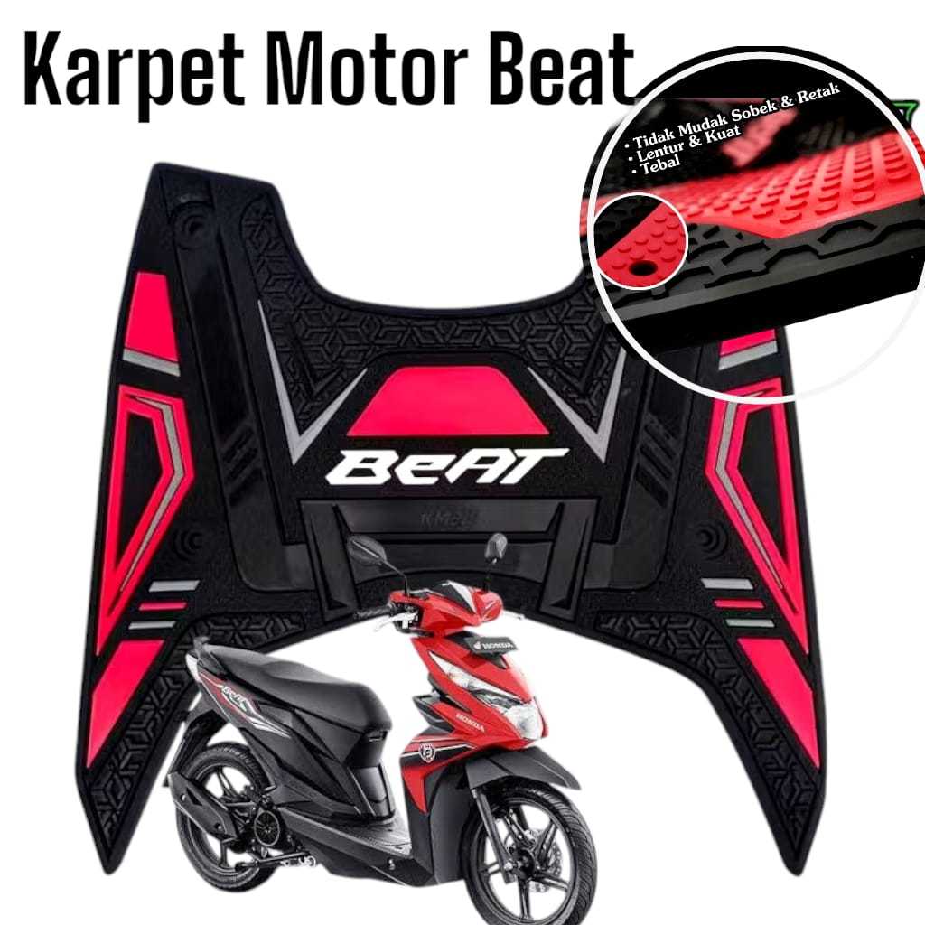 Karpet Motor Honda Beat  2020 sd 2025 / Pijakan Kaki Motor Honda Beat  2020 sd 2025