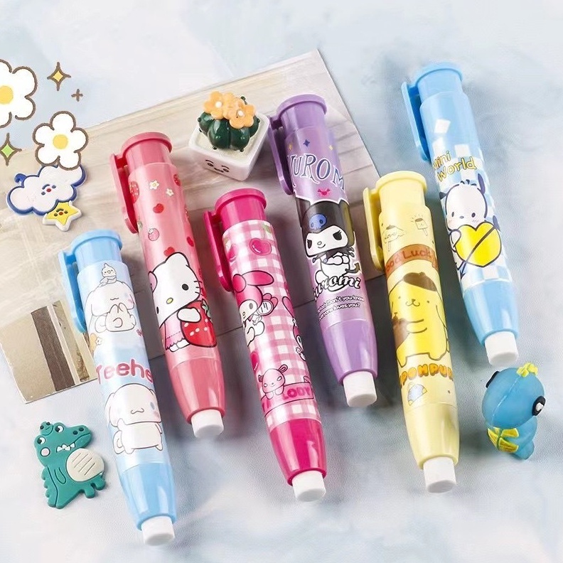 

Diskon 3 Akhir Pekan Penghapus Mekanik CETEK Penghapus Lipstik lucu gambar karakter Sanrio Kuromi Cinamonroll melody A119