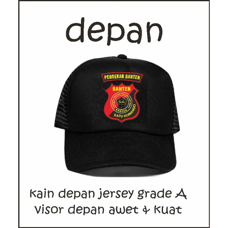 topi trucker pendekar banten komando