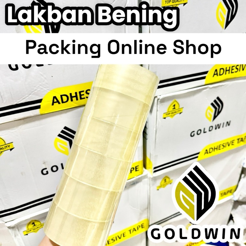 

Diskon Hari Ini Lakban Bening Packing Online Shop Ekonomis Tebal 45 x 9 Yard Goldwin isolasi olshop ekonomis warna clear A119