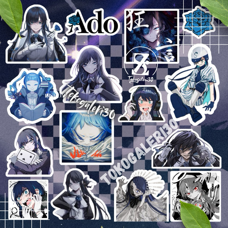 

23 PCS STIKER ADO PREMIUM STIKER WATERPROOF ANTI AIR SUDAH CUTTING