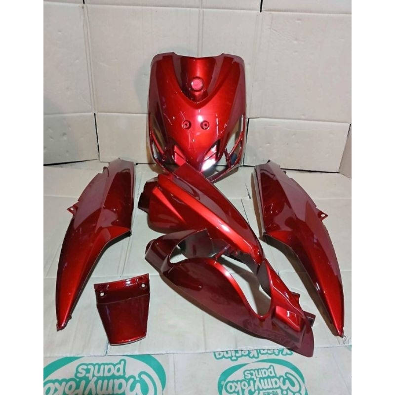 Full Body Halus Yamaha Mio Smile Warna Custom Merah Candy