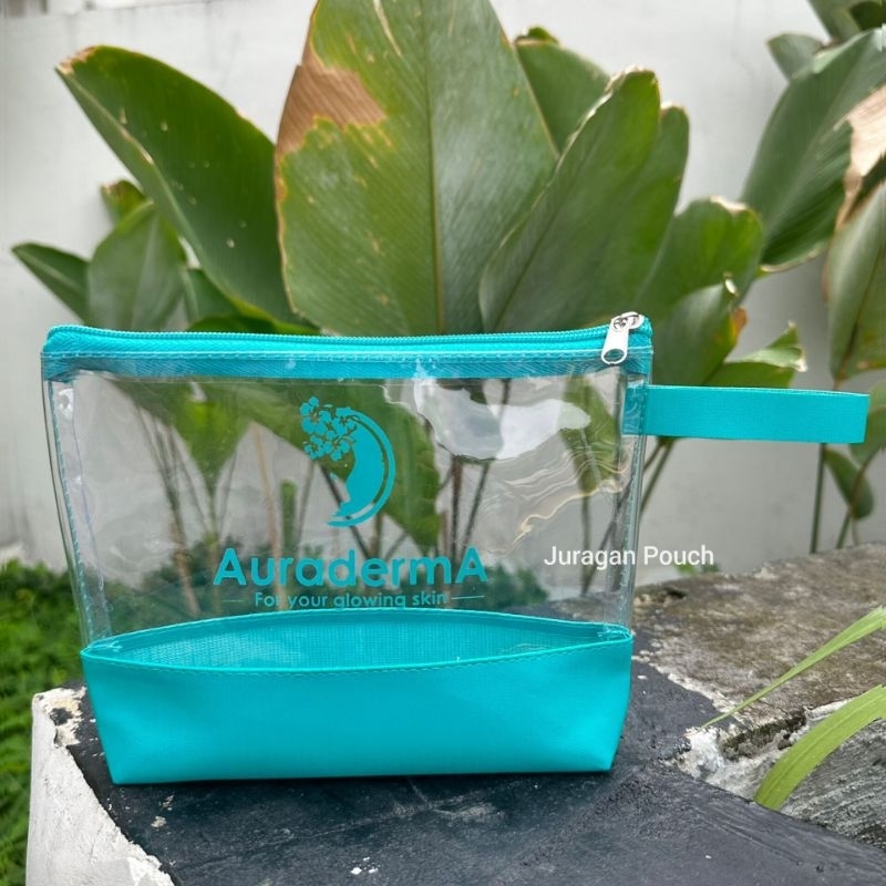POUCH PVC KOMBINASI CUSTOM BEBAS DESAIN/Pouch Skincare Souvenir Custom Murah Unik Lucu