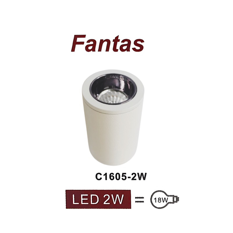 Lampu Downlight Outbow Led 2 watt/Fantas Led downlight mini C1605