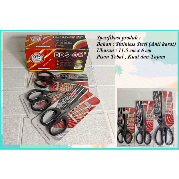 

Gunting Serbaguna Gunting Stainless Steel Anti Karat Gunting Kertas Eds-on Scissors