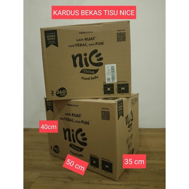 KARDUS BOX BESAR BEKAS tisu nice, tidak lembab kuat kokoh untuk pindahan
