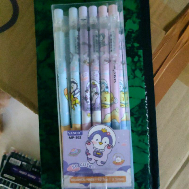 

pencil mechanical 1pak 12pcs merk vanco