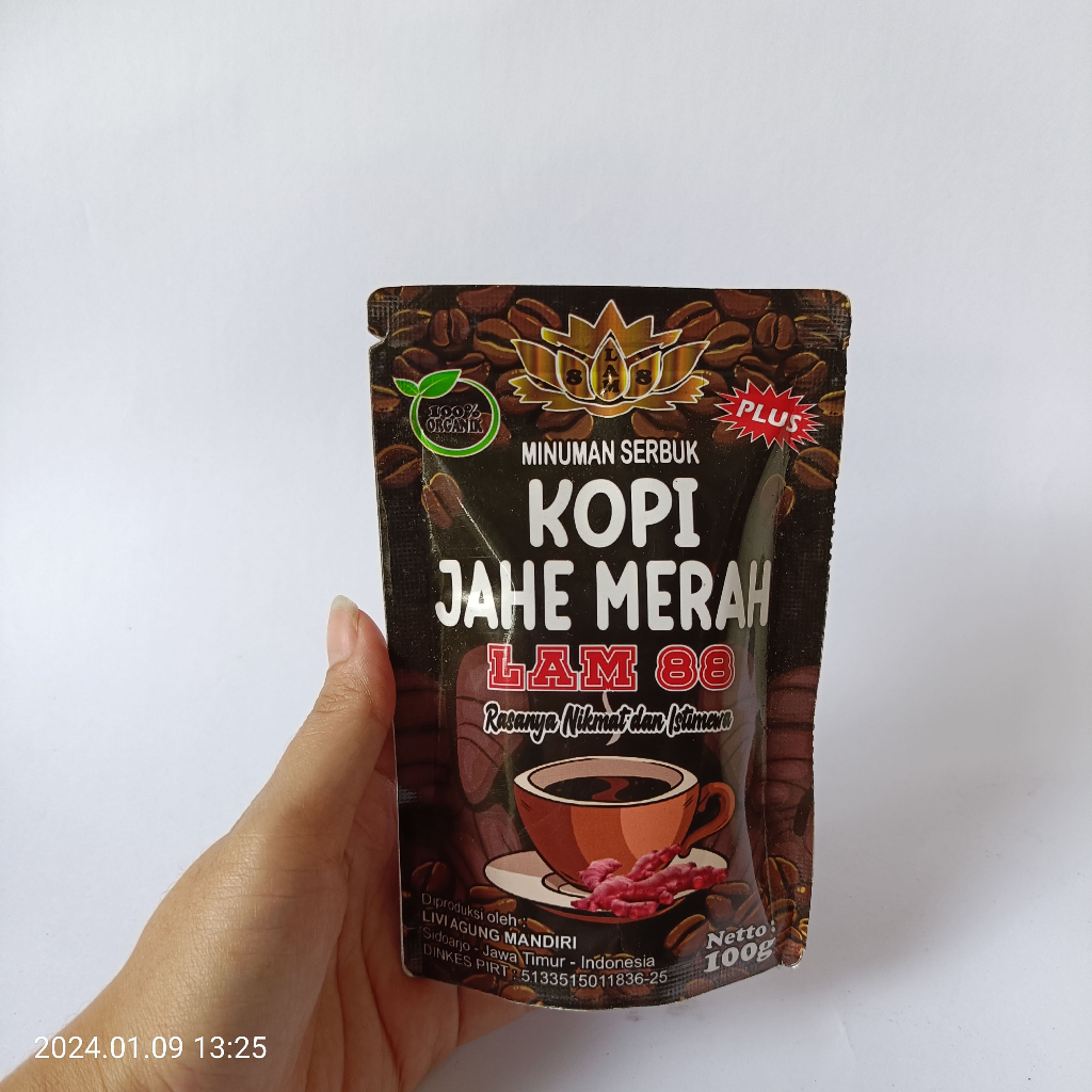 

KOPI JAHE MERAH - INSTANT KEMASAN 100 GRAM